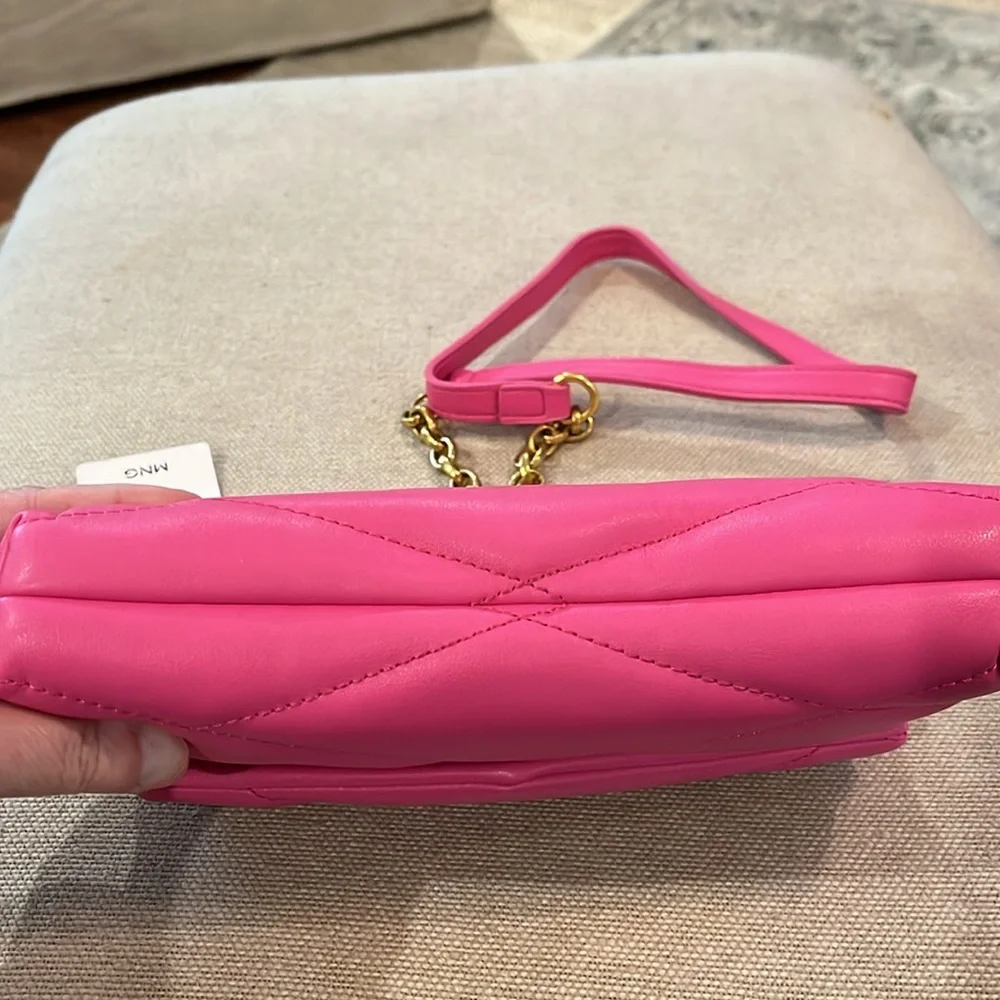 Mango Pink Quilted Chain Bag/NWT